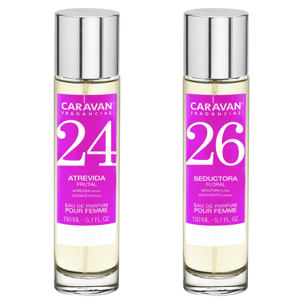 Set de 2 perfumes caravan para mujer nº26 y nº 24
