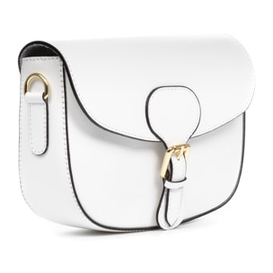 Anghiari borsa a tracolla donna. Pelle autentica finitura Ruga