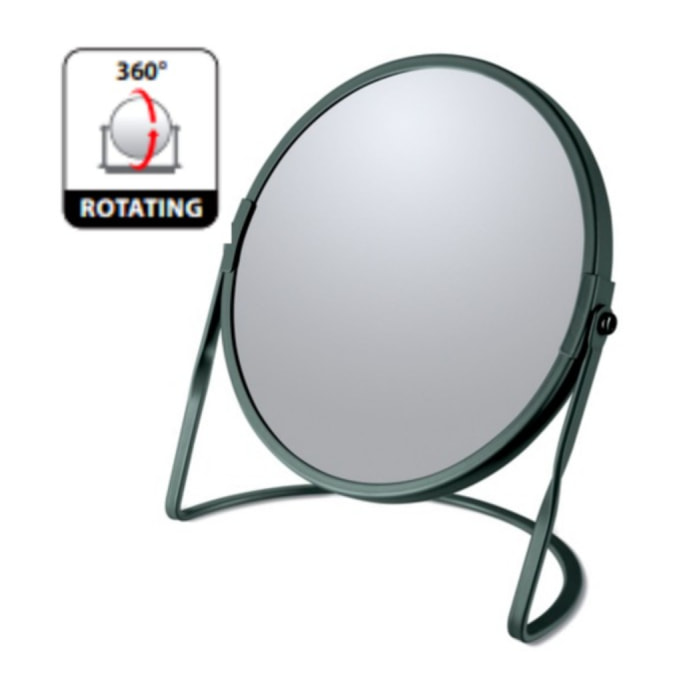 Miroir grossissant sur pied Acier AKIRA Vert Foncé Spirella
