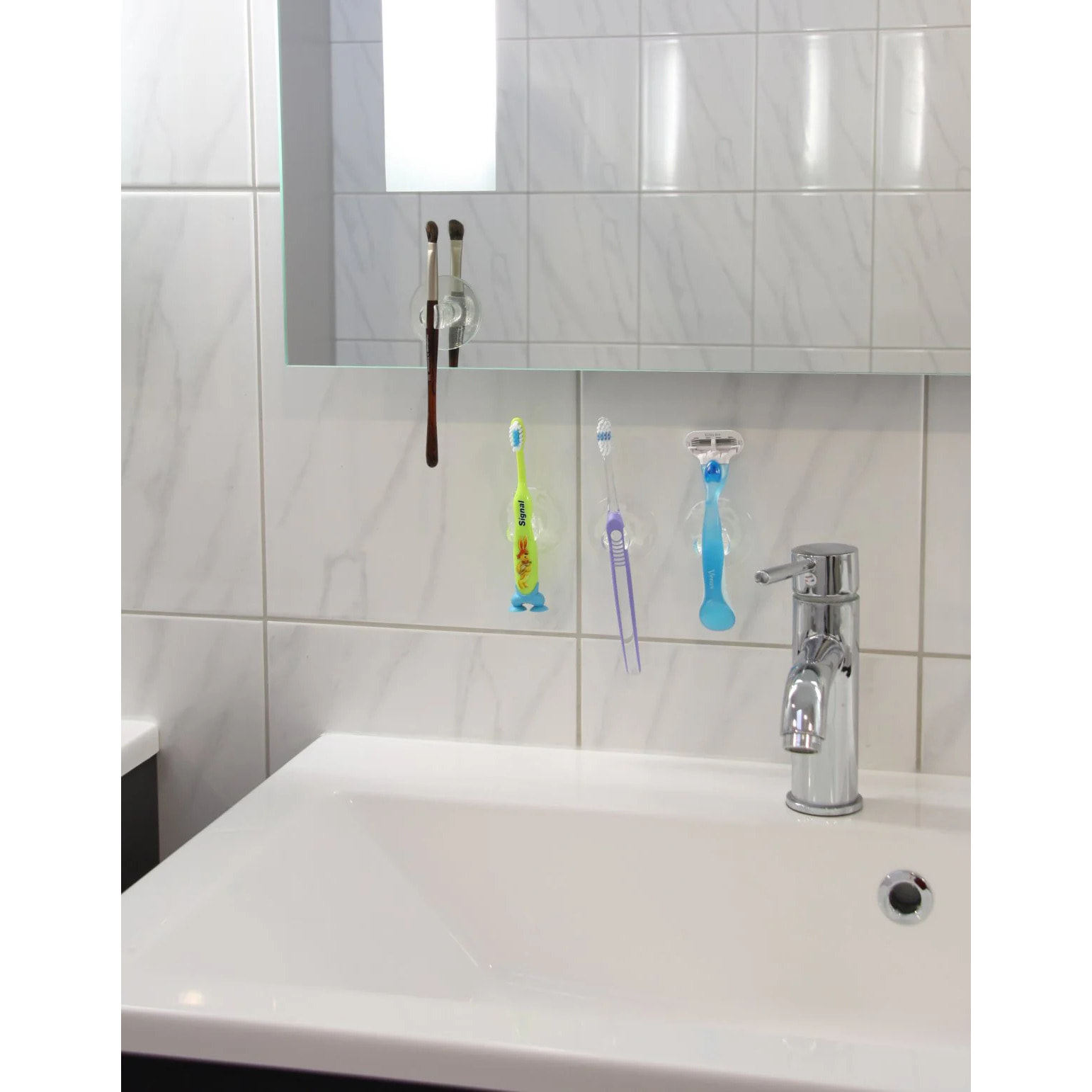 Porte-brosse à dents avec ventouse Fackelmann Tecno