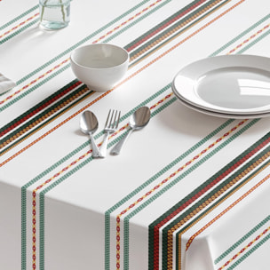 Nappe imprimée anti-tâches NUBIA VERT