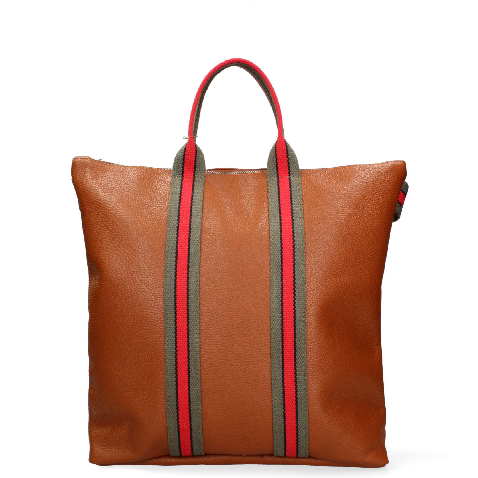 Borsa a mano convertibile in zaino  da donna In Vera pelle Made in Italy 43x38x12 cm