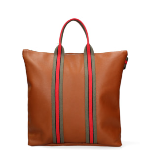 Borsa a mano convertibile in zaino  da donna In Vera pelle Made in Italy 43x38x12 cm