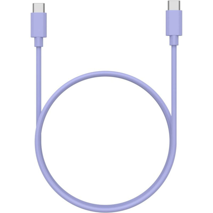 Câble USB C ESSENTIELB 1M vers USB-C violet
