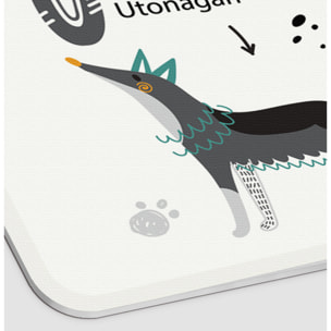 Alfombra de vinilo mascotas CERAMIKO, ABC Dogs 53x75 cm