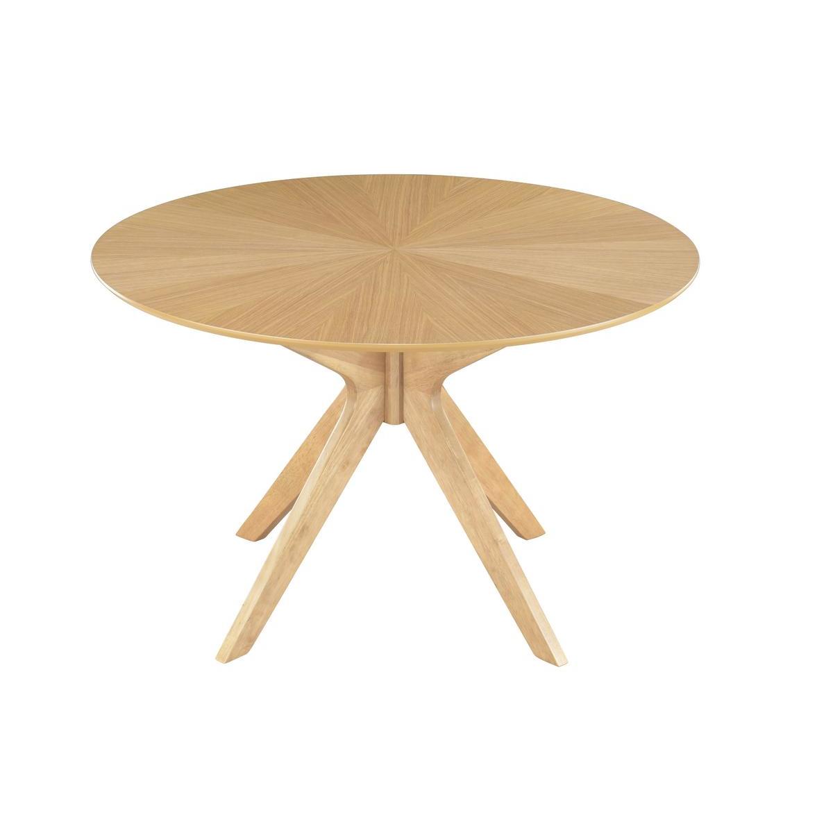 Table à manger design ronde chêne D120 cm DIELLI