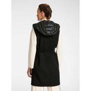 Elena Mirò - Cappotto sporty senza maniche - Nero