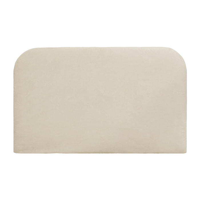 Cabecero tapizado desenfundable de pana beige de varias medidas