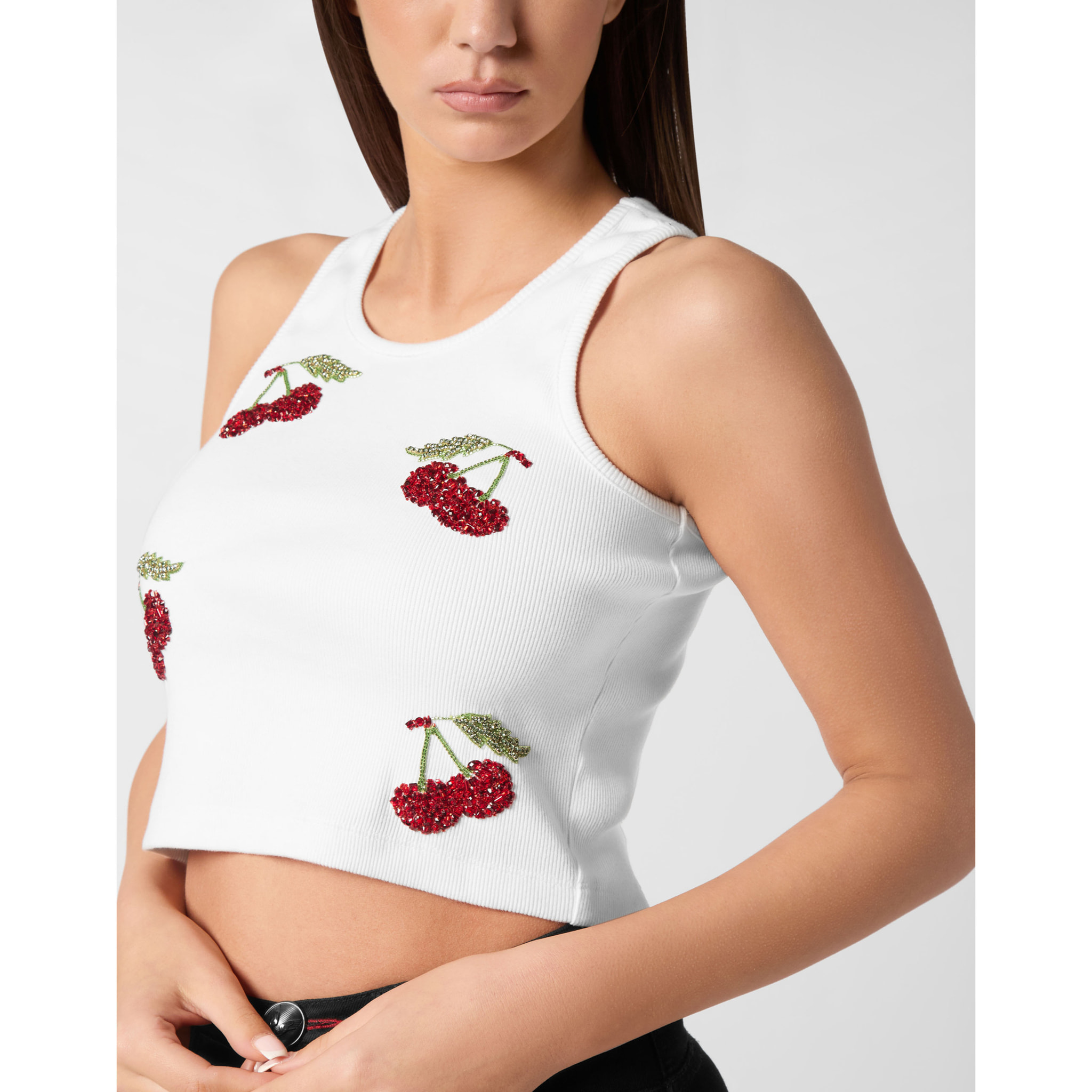 PHILIPP PLEIN Camiseta de tirantes CHERRIES