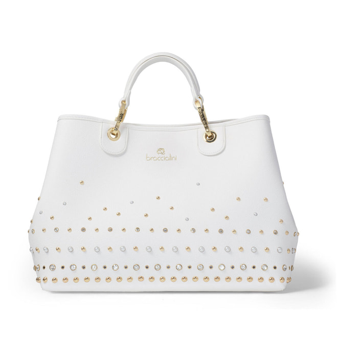 Borsa a mano  da donna In Poliestere e Poliuretano Prodotto artigianale 37x27,5x15 cm