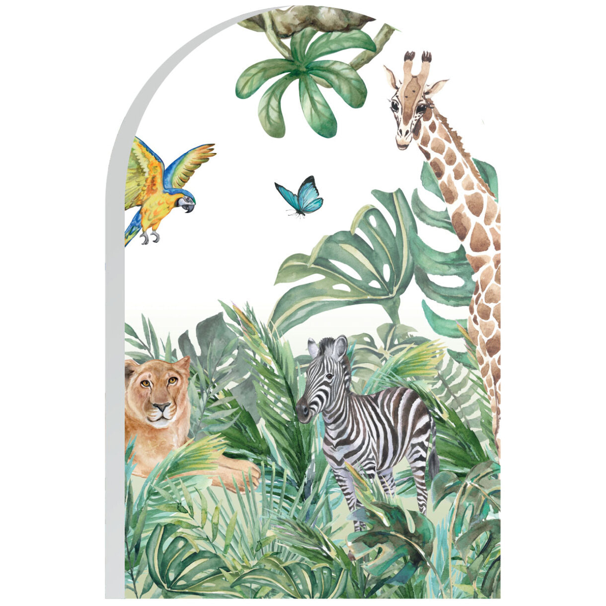 Papier peint intissé pré-encollé fresques géantes - ARCHE JUNGLE AFRICAINE