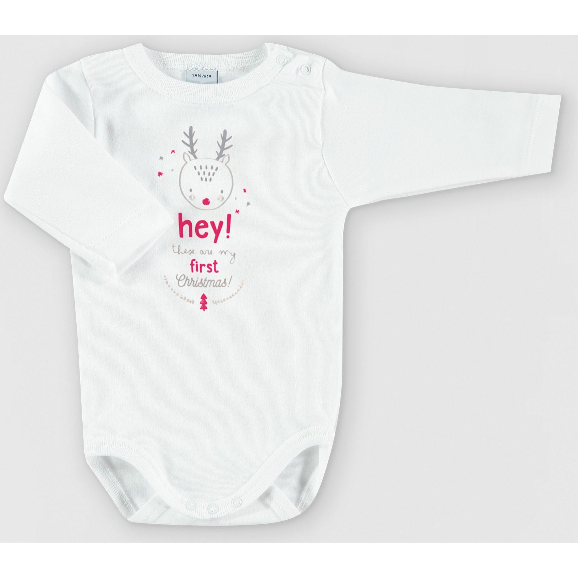 Body bebé navidad frases manga larga