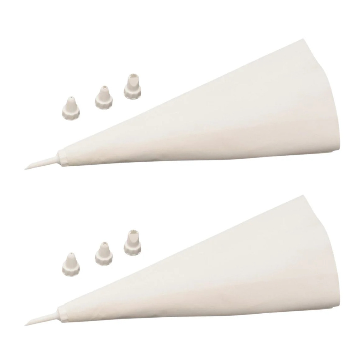 Ensemble de 2 Poches à douille réemployable et 4 embouts plastique 31 cm Zenker Smart Pastry