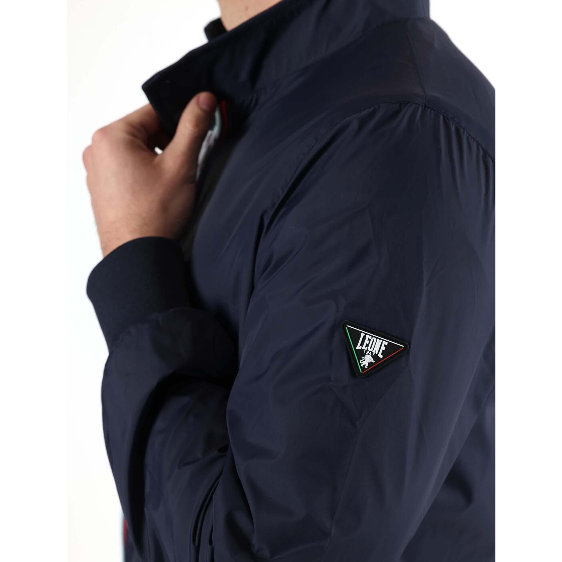 Giacca Impermeabile con cappuccio e zip Leone Basic