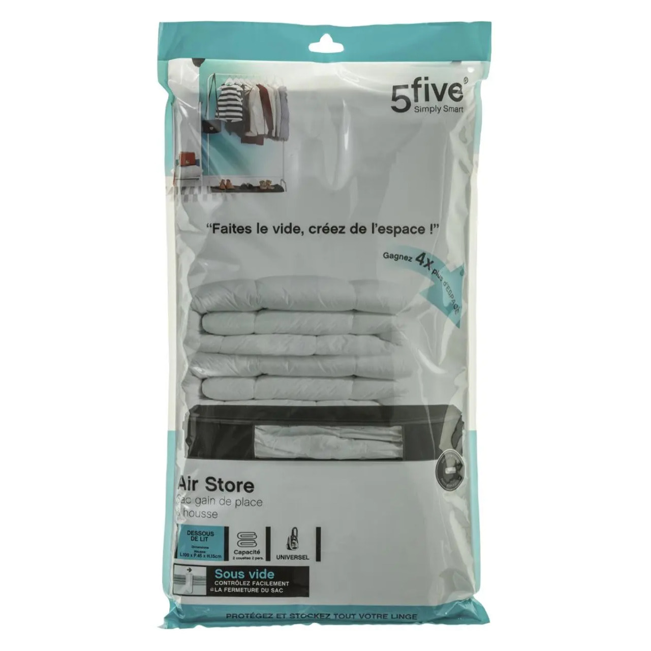 Housse rangement sous videLit 100x45x15cm "Air-Store"