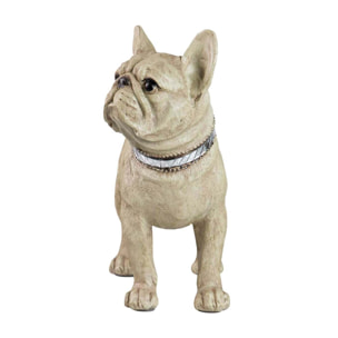 Figura Perro Bulldog Frances Resina 33x16x30 Cm