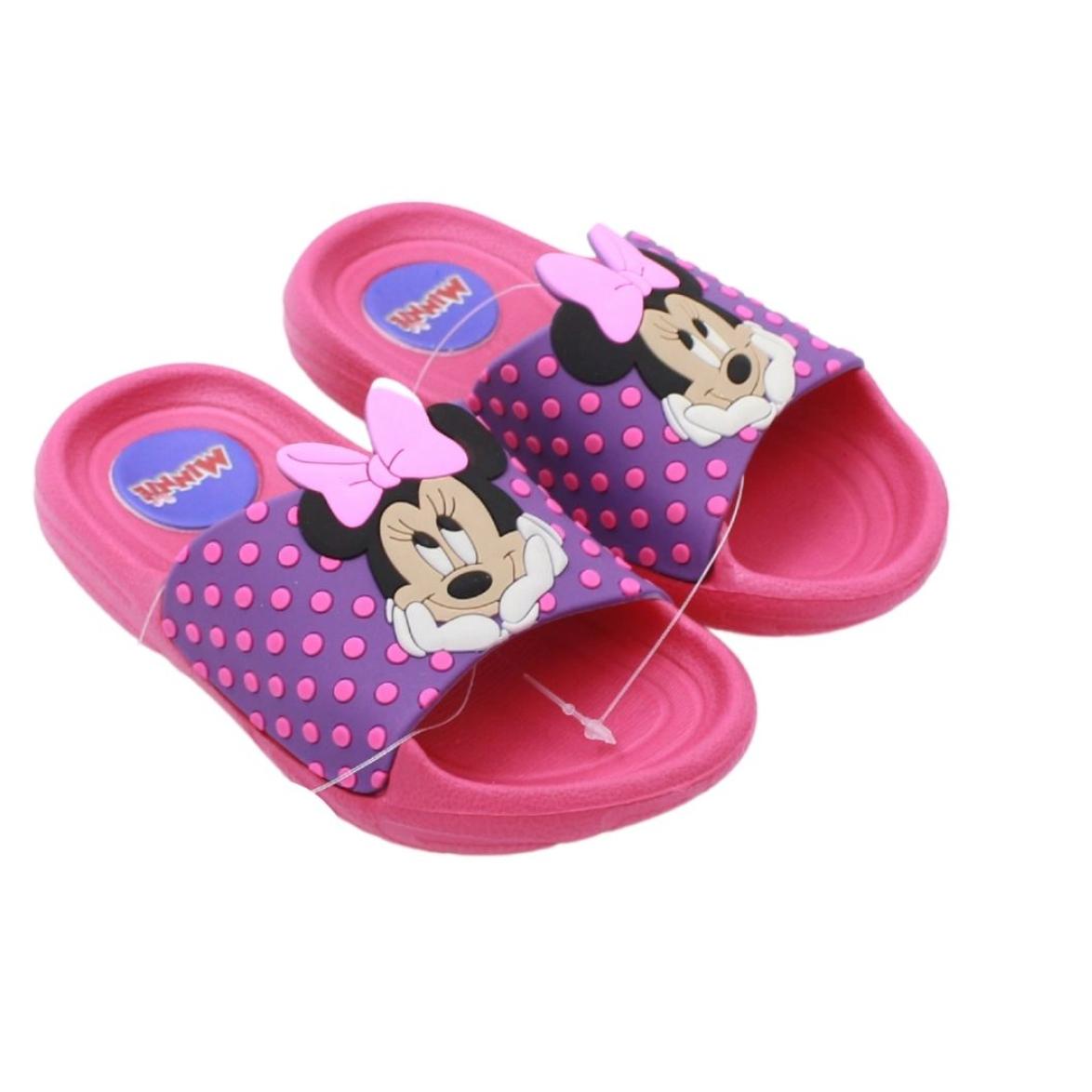 Ciabatte tridimensionali Minnie Rosa Lei Disney Rosa