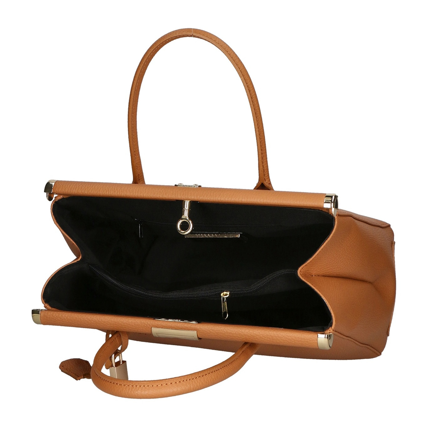 Borsa a mano da donna - Modello Aleria - Vera pelle - 35.0 x 26.0 x 16.0 cm