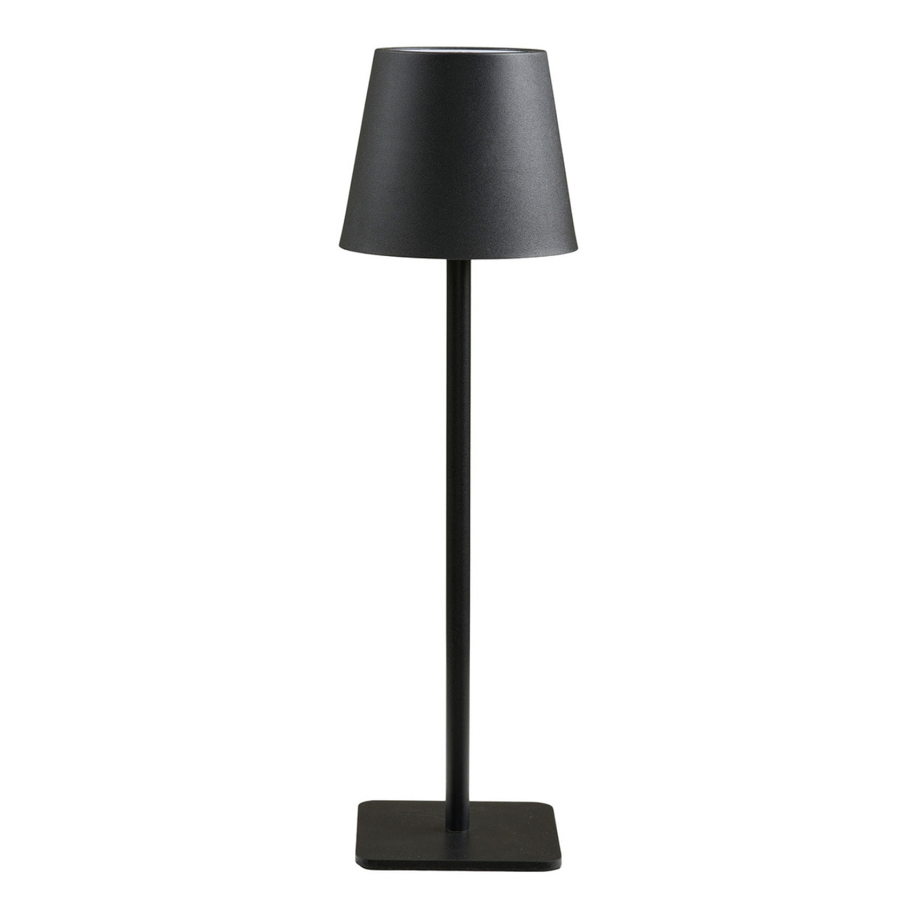Lampada da tavolo ricaricabile Bradford in metallo nero