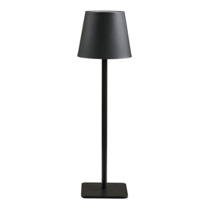 Lampada da tavolo ricaricabile Bradford in metallo nero