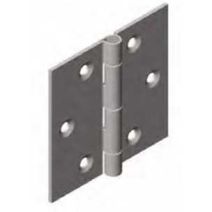 Charnière forte 1004 MONIN acier décapé - 60 x 60 mm - 424330