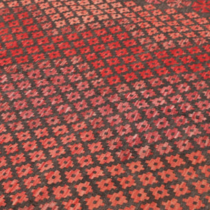 Tapis kilim, motif géométrique authentique, laine naturelle, KUKUNO