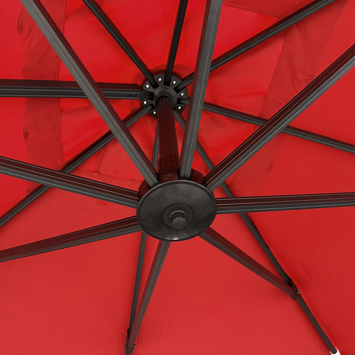 Parasol déporté MOLOKAI carré avec housse -