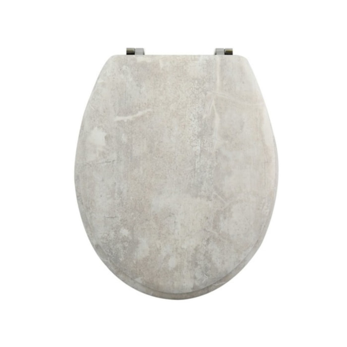 Abattant wc MDF Gris - Charnières Inox MSV