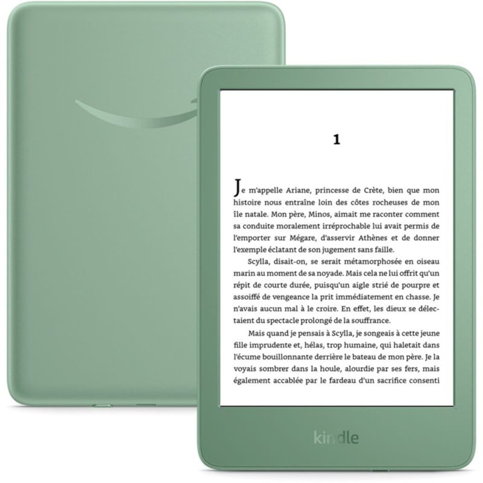 Liseuse eBook AMAZON Kindle 16 Go Vert Matcha (modèle 2024)