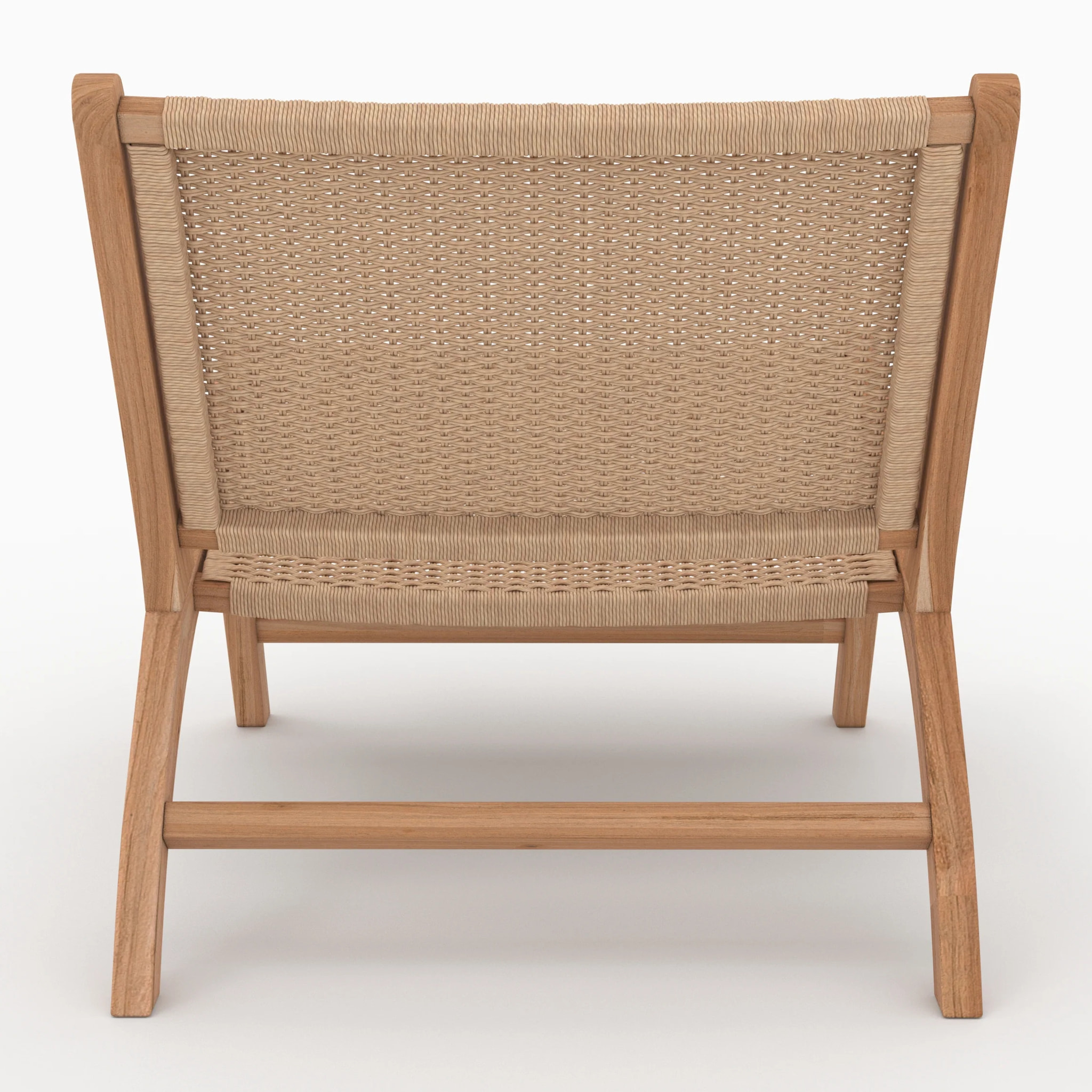 Fauteuil Kilka en bois de teck et cordage en loom - Kilka