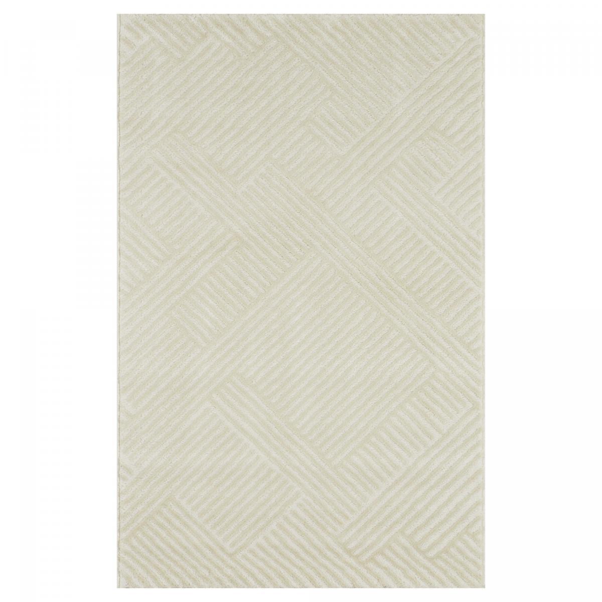 Tapis salon 80x150 CEROTEO Crème tapis tendance