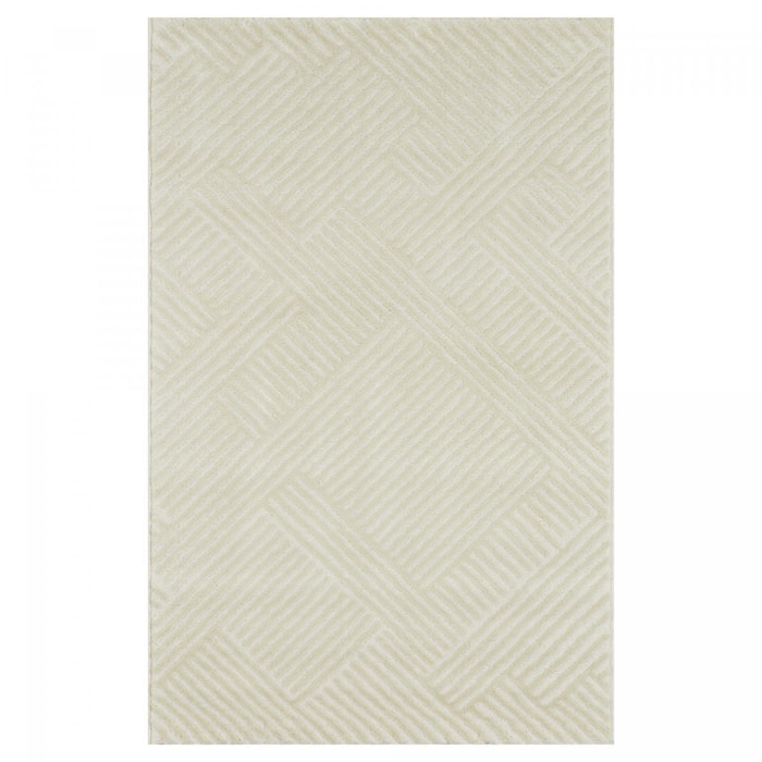 Tapis salon 80x150 CEROTEO Crème tapis tendance