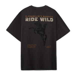 Camiseta Hombre Ride Wild Antracita