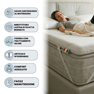 TOPPER VAULT CON FODERA SILVER