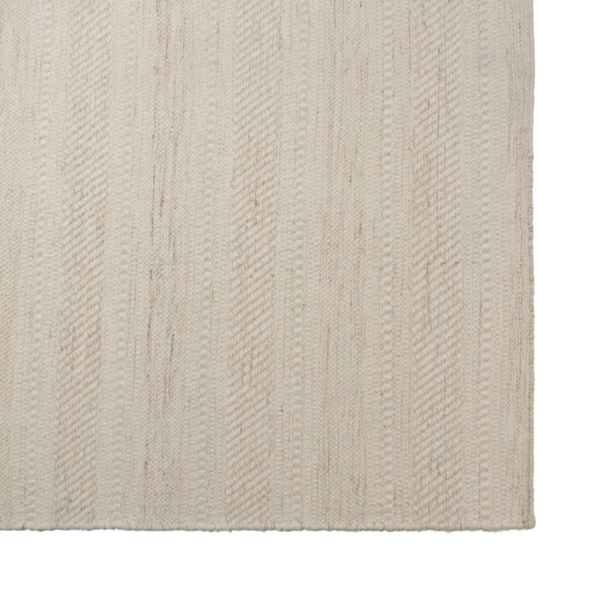 SACHA - Tapis rectangulaire 160x230cm laine texturée nuances de beige