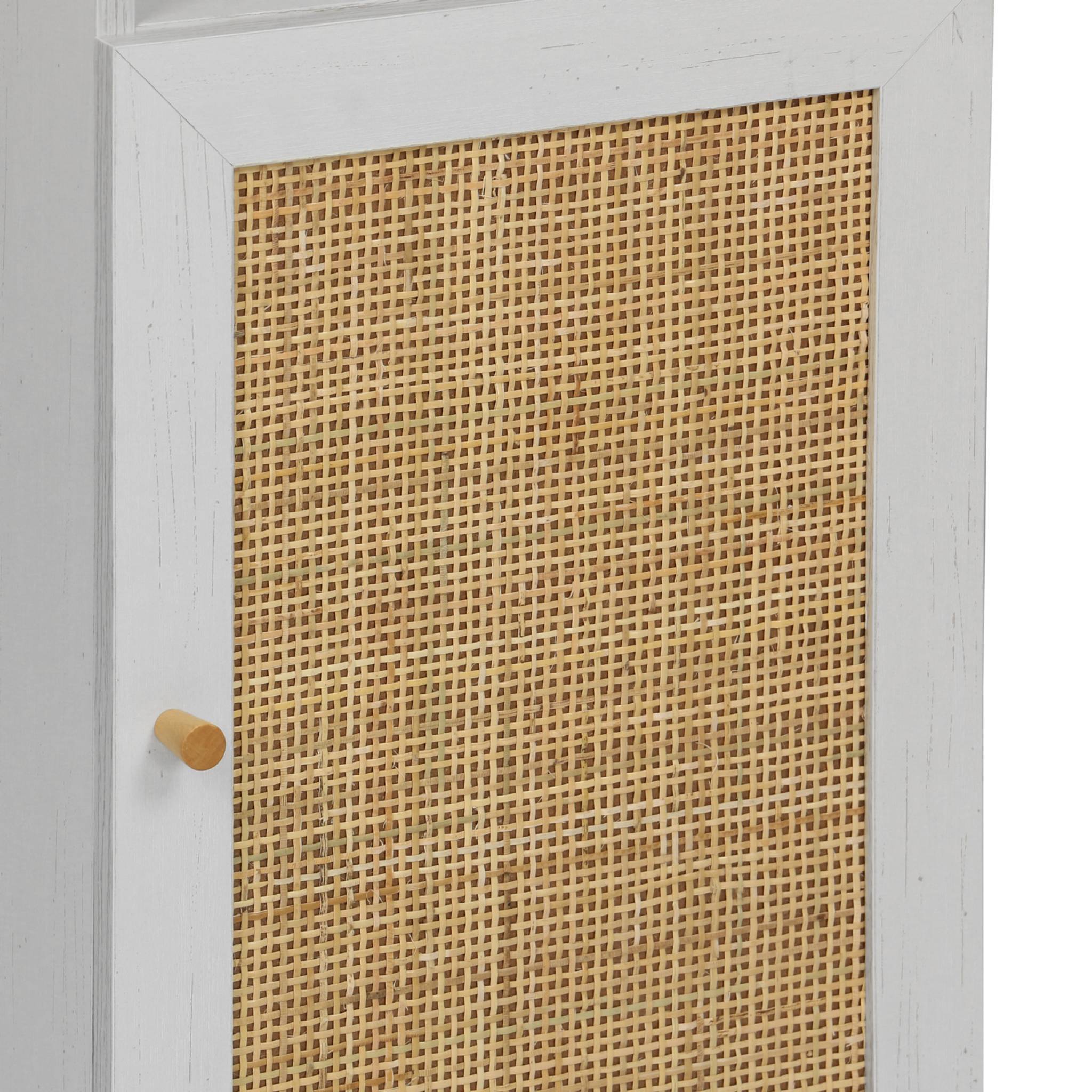 Colonne de rangement salle de bain bohème décor bois BOHÈME