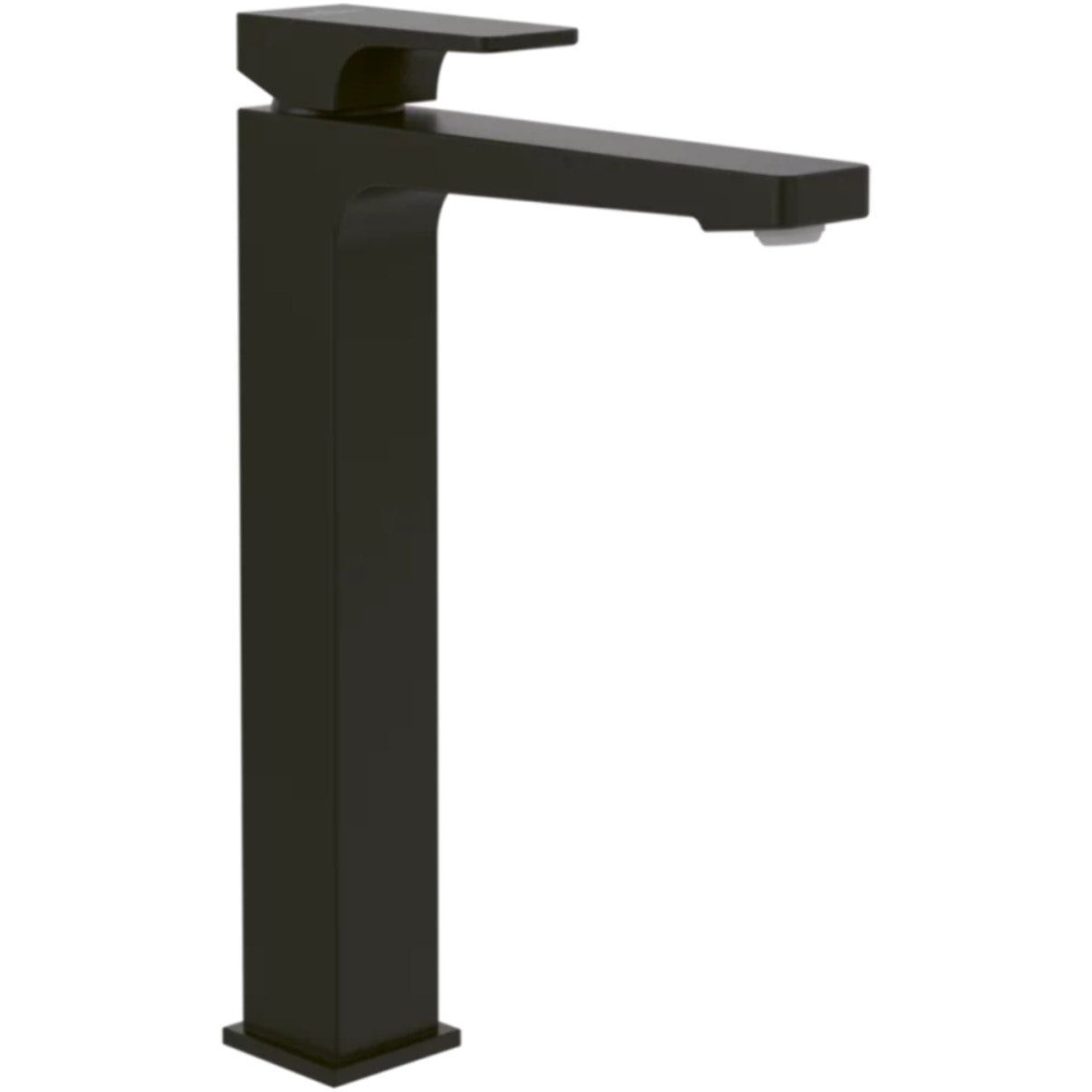 Mitigeur lavabo surélevé Architectura Square avec vidage Push Open Noir mat