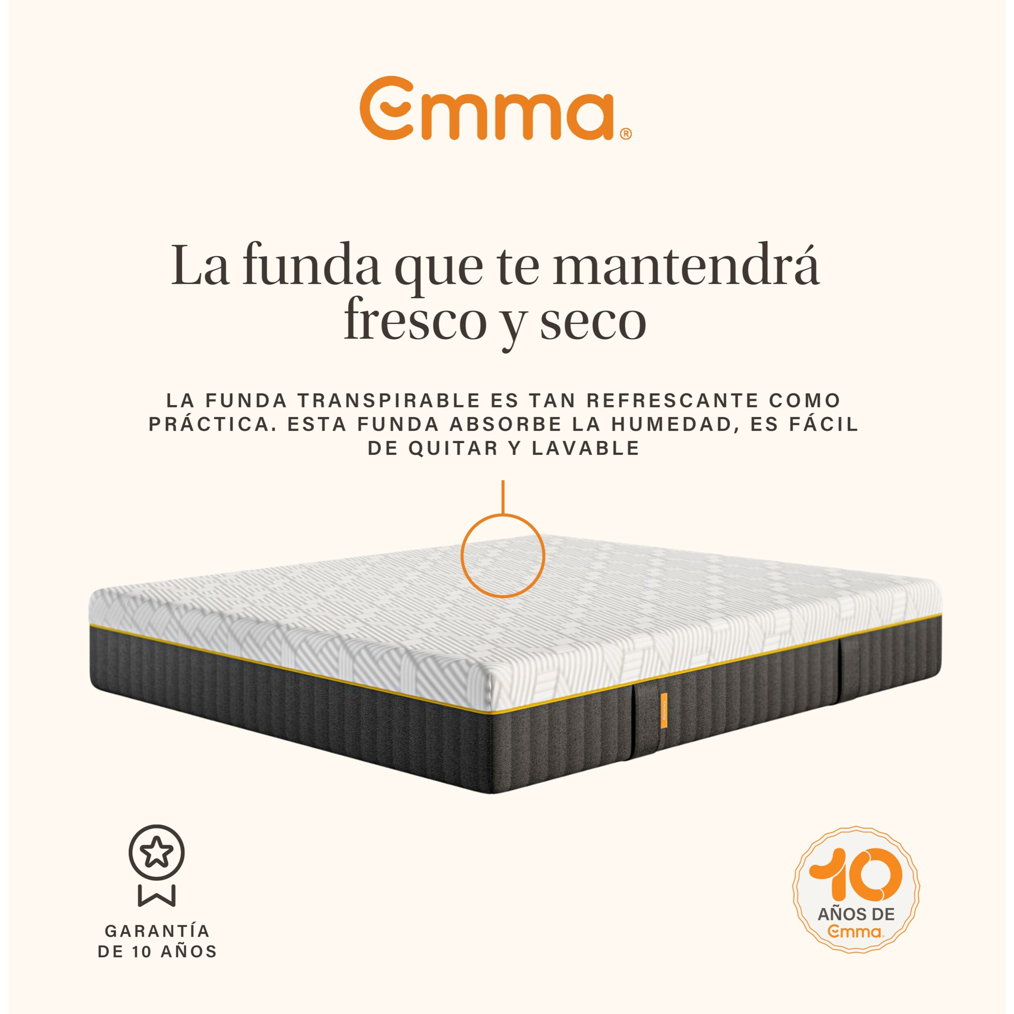 Colchón Original Elite | Muelles, espuma y tecnología de gel Emma AirGrid® | 27cm