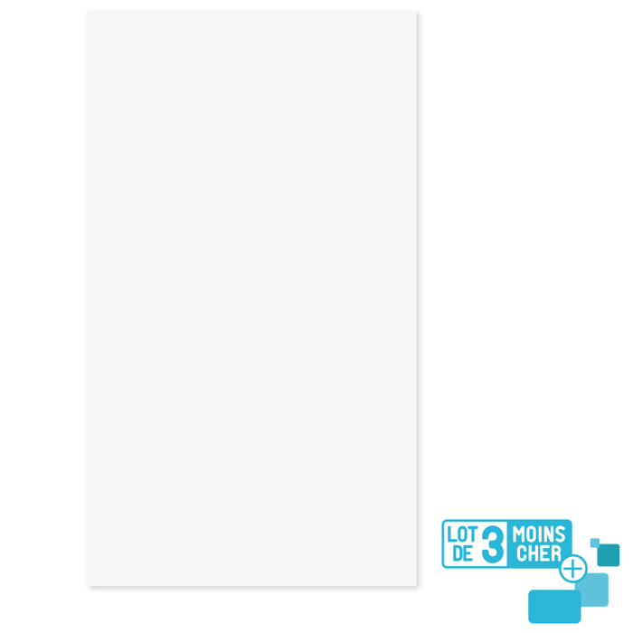 LOT de 3 Panneaux Muraux pour salle de bains en Aluminium Blanc - 120x210cm - WALL'IT
