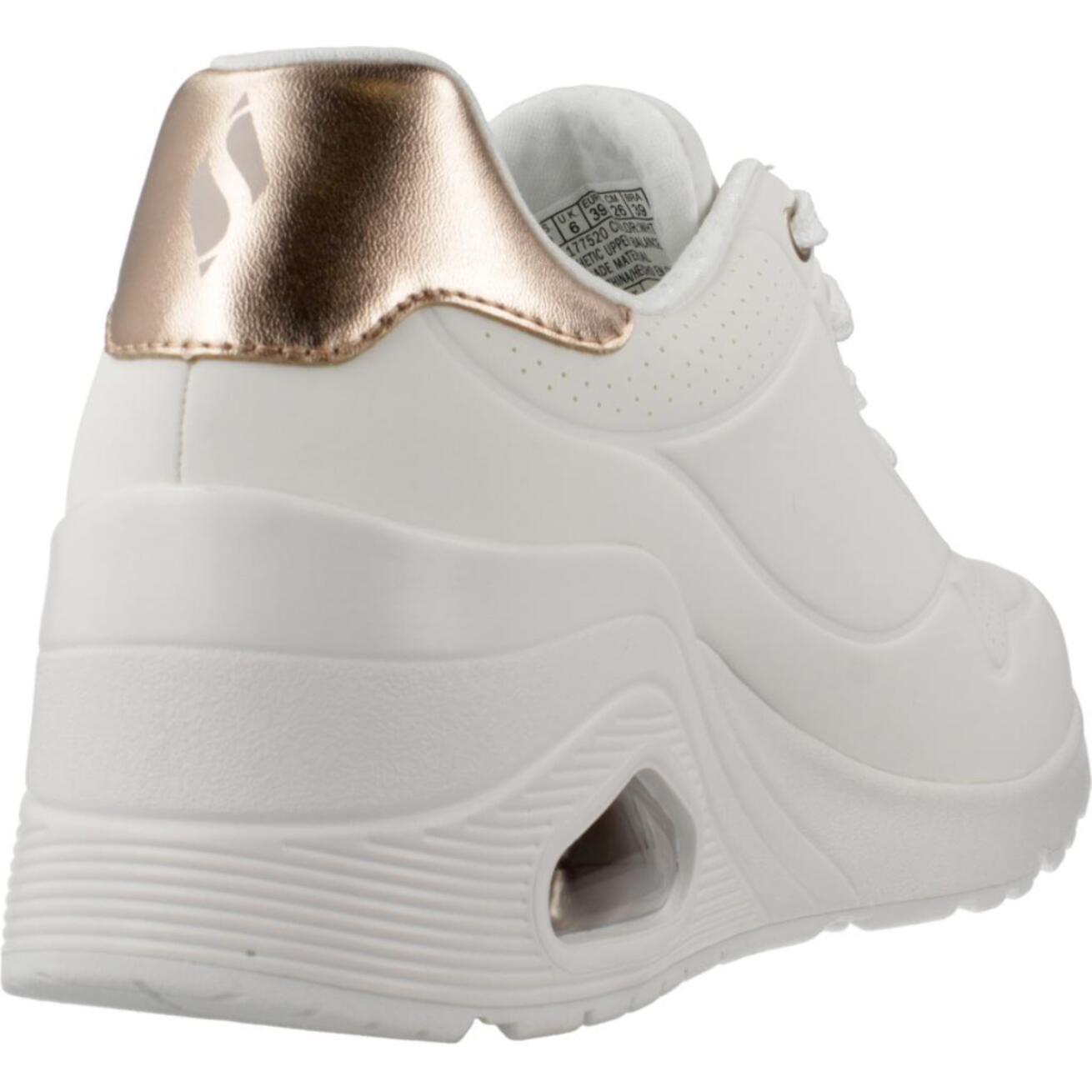 Sneakers De  Mujer Uno Wedge - Hi Steps Blanco