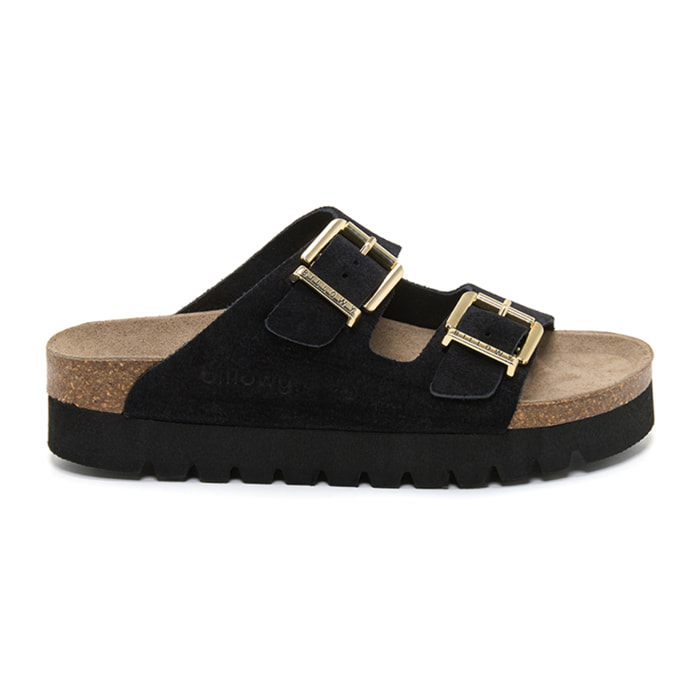 SANDALO CON ZEPPA BILLOWY NERO