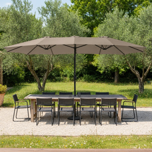 Parasol double LINAI ovale -