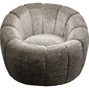 Fauteuil pivotant Fiori gris Kare Design