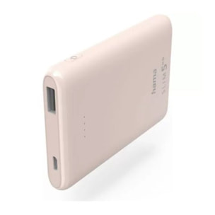 Batterie externe HAMA 5000 mAh SLIM Rose