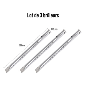 Lot 3 brûleurs