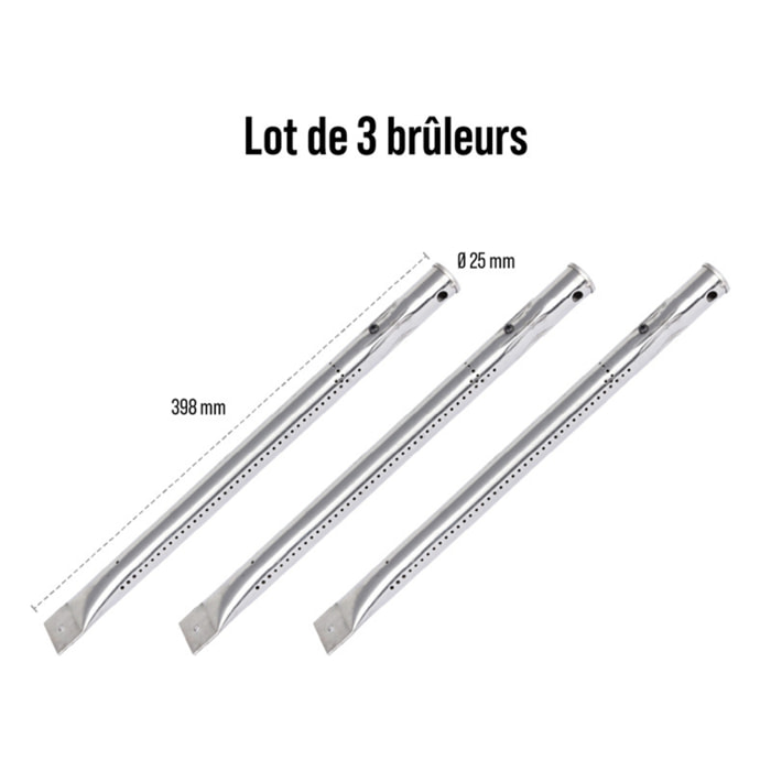 Lot 3 brûleurs