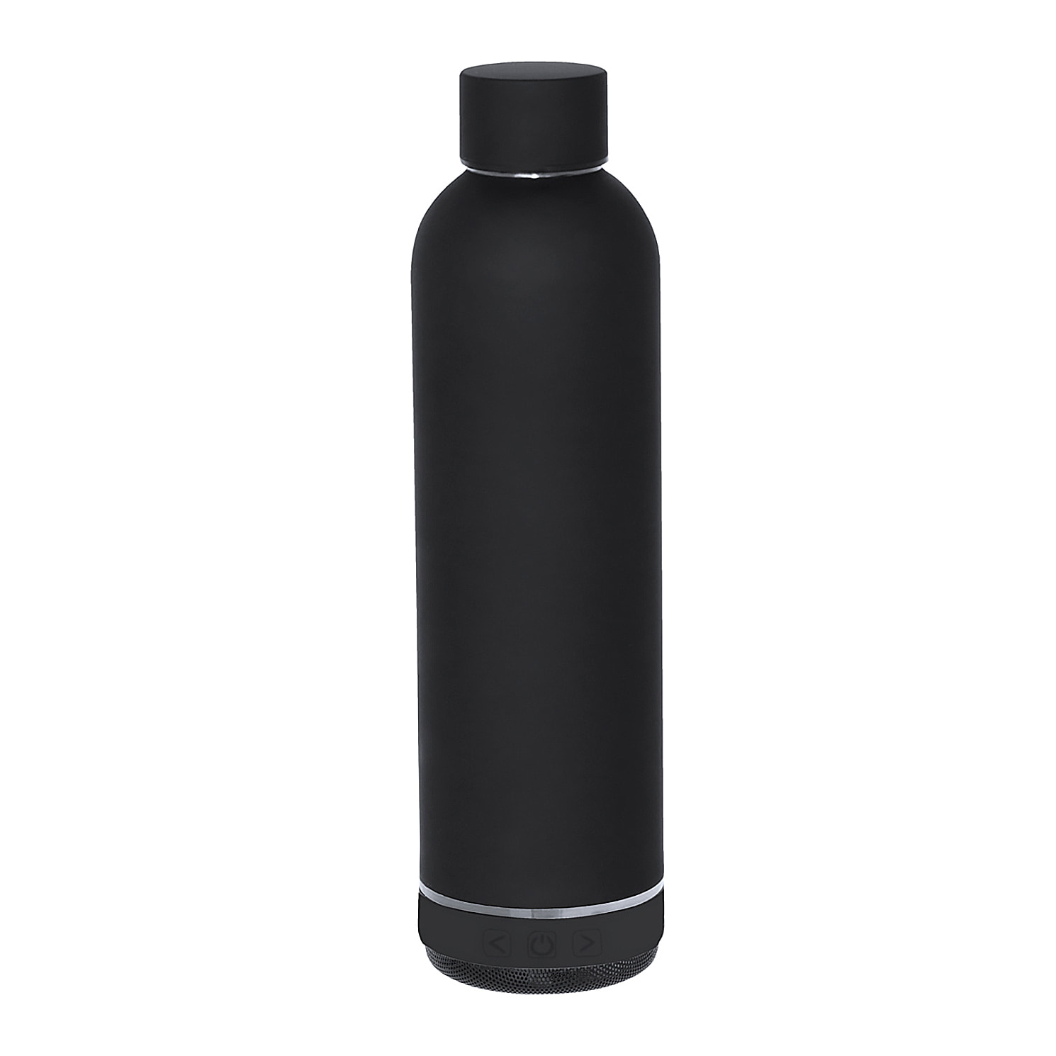 Bidón térmico con Altavoz Bluetooth e iluminación LED RGB. Con 540 ml de capacidad, en acero inoxidable de doble pared. Libre de BPA.