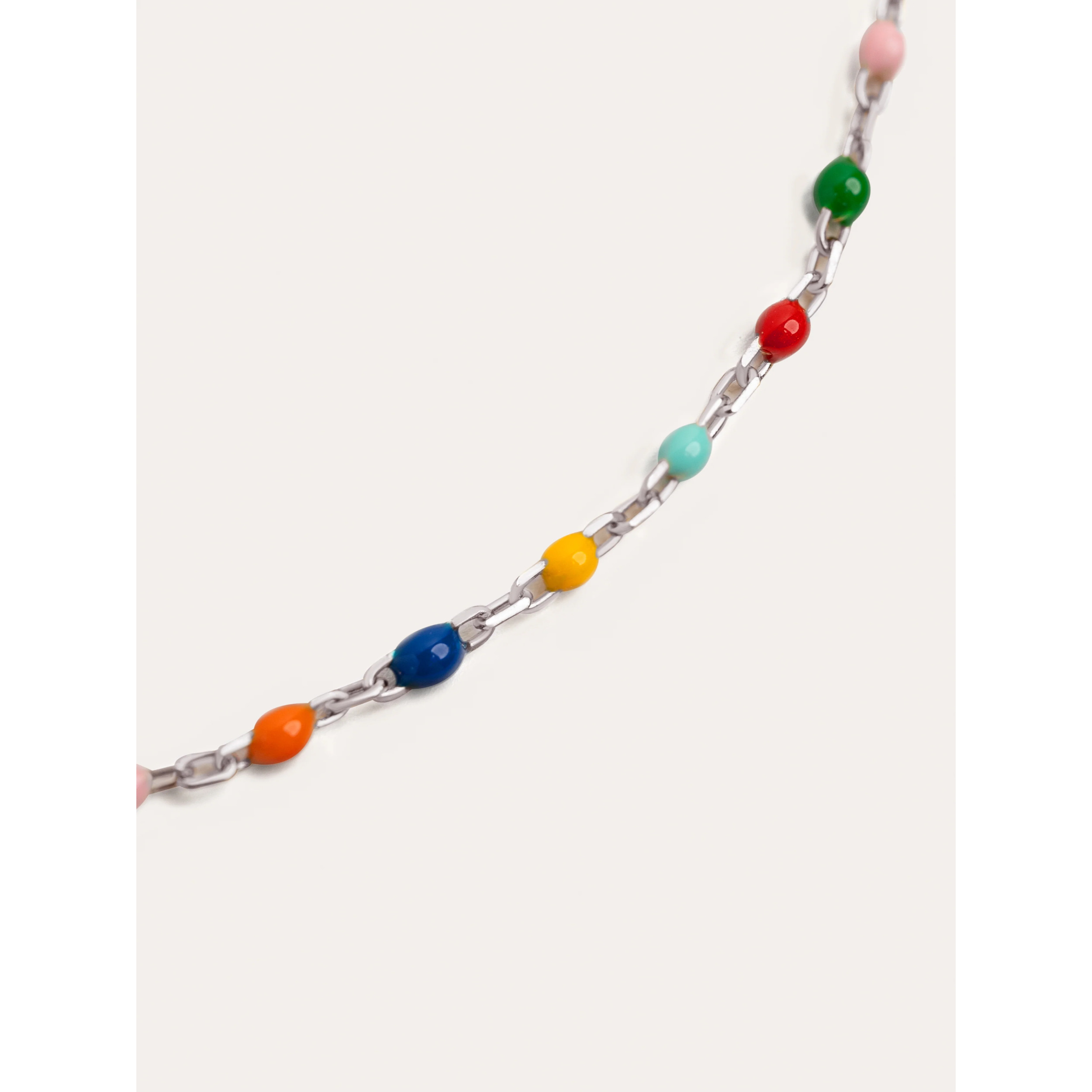 Collana Dot Colors Enamel in Argento