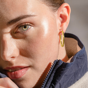 Pendientes acabado oro 18K