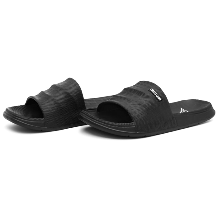 Kappa - Ciabatte Uomo Donna Nero - Kappa4Soccer Klinto